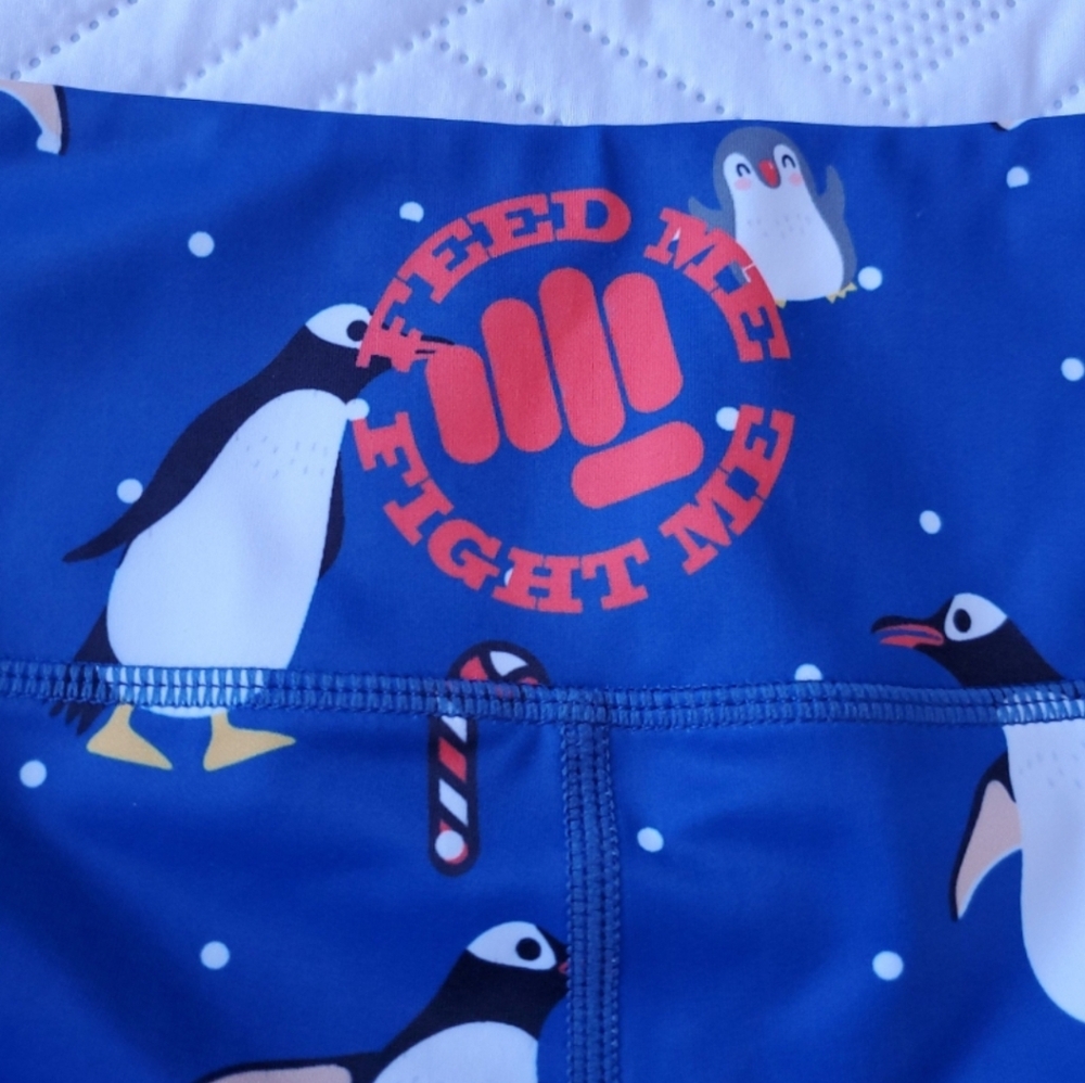 Feed Me Fight Me Penguin Shorties, Size M View 3